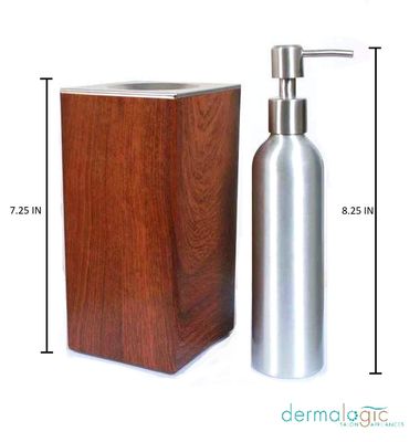 24 410 8,5 onces liquides rechargeable d'aluminium cosmétique mettent 300ml en bouteille 24mm