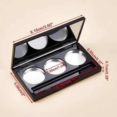 ODM de palette de fard à paupières de couleur de la boîte 3 d'abonnement de beauté d'oeil de 1.15cm 24.5mm