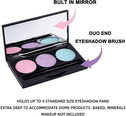 ODM de palette de fard à paupières de couleur de la boîte 3 d'abonnement de beauté d'oeil de 1.15cm 24.5mm