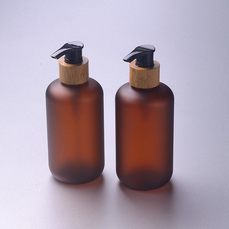 8oz a givré l'ODM cosmétique d'emballage de l'ANIMAL FAMILIER 250ml de bouteille de pots privés d'air UV cosmétiques ambres de protection