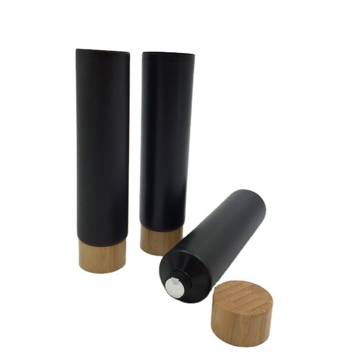 emballage doux cosmétique en aluminium du tube 200ml pour le couvercle en bambou 40/400 40MM de cosmétiques